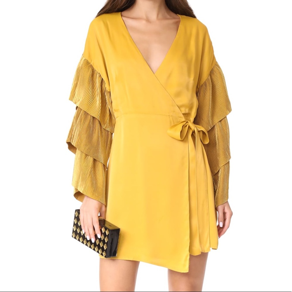Isla open up wrap dress